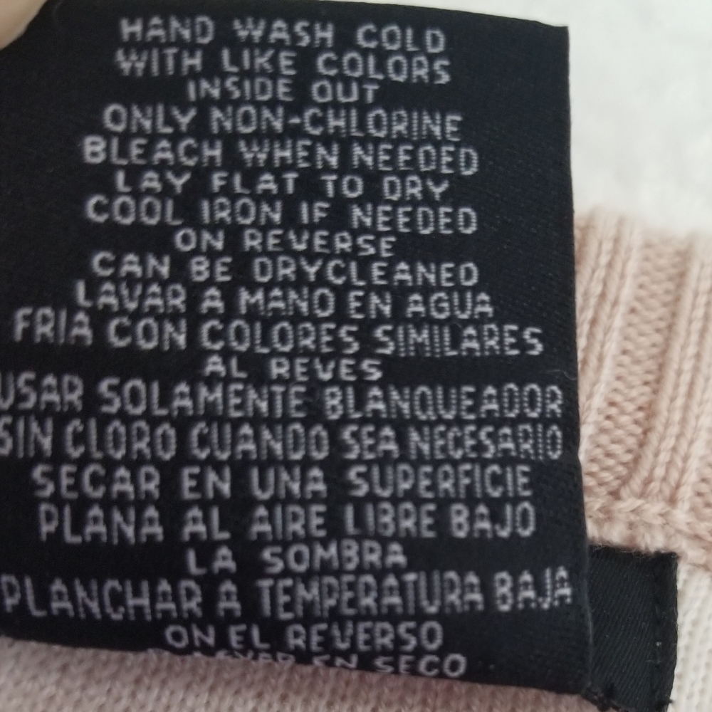 Max & Mia Blush Crewneck Sweater Sz Large - Picture 4 of 6